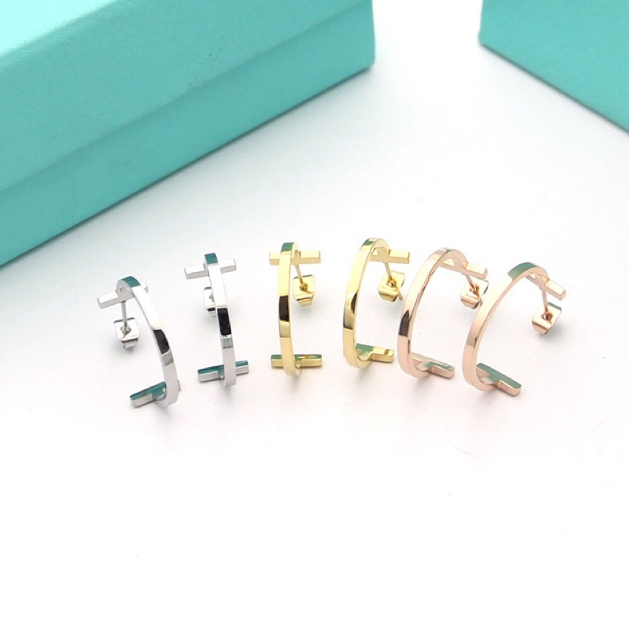Tiffany Hoop Earrings - 18K Rose Gold